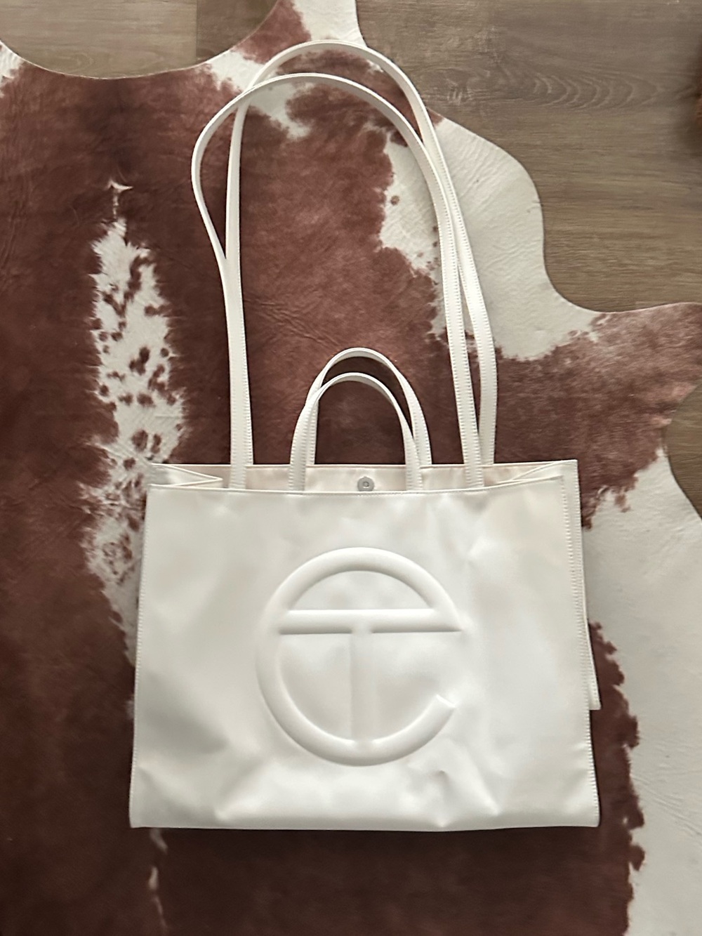 Large Telfar Tote Bag in white - Women